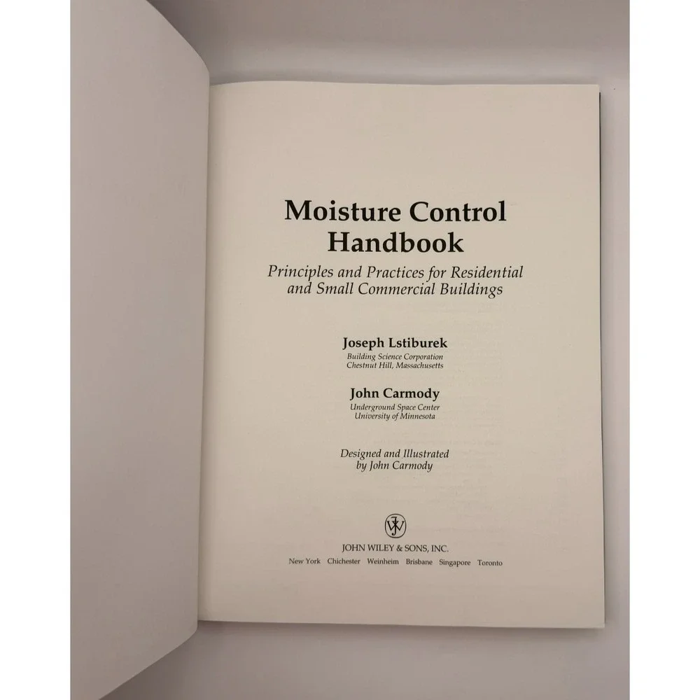 Moisture Control Handbook Lstiburek Carmody